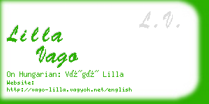 lilla vago business card